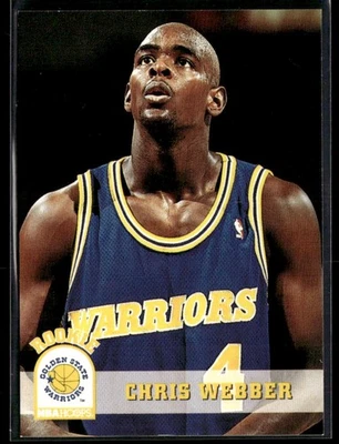 Tarjeta de baloncesto RC 1993-94 Hoops #341 Chris Webber novato 0103H Foto 1 de 2