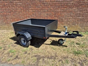 4x3x1 Single axle unbraked Galvanised trailer. - Picture 1 of 13