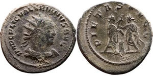 Ancient Roman billon silver coin of Valerian as Augustus minted in Antioch - Picture 1 of 1