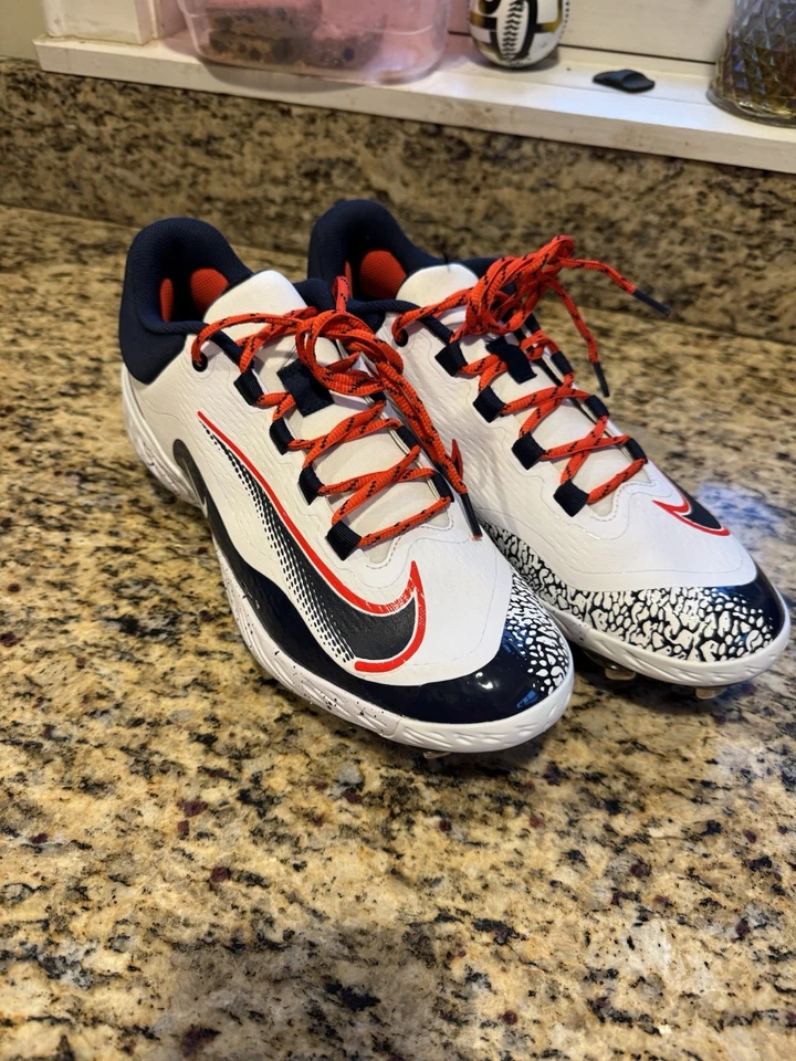 Nike Hurrache Metal Baseball Cleats University of Virginia Team Issued Size 12 - Image 1 of 4