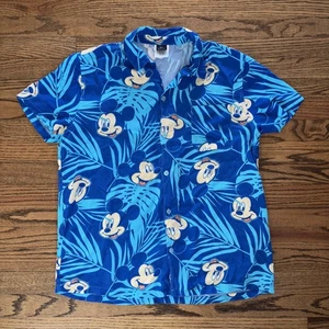 Camicia uomo Disney Topolino stampa all over bottoni tropicale taglia large - Foto 1 di 12