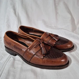 Allen Edmonds Herren Cody Chili Gewebt Leder Elegant Schuhe Hergestellt in USA Größe 9D - Bild 1 von 20