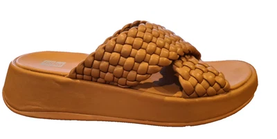 Fitflop Woven Soft Leather F-Mode Flatform Slide-In Sandals, size 6.5, cost £153 - Image 1 of 3
