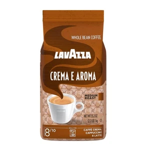 Crema E Aroma Whole Bean Coffee Blend, 2.2-Pound Bag , Balanced medium roast ... - Picture 1 of 3