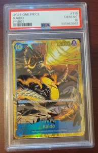 PSA 10 GEM MINT 2024 ONE PIECE Kaido Premium Booster PRB-01 (OP05-118) - Picture 1 of 2
