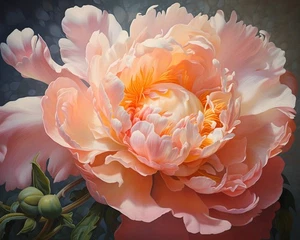 Artwork Peonie Flower Canvas Art Home Decor Wall Art Print Poster Painting 135 - Picture 1 of 7