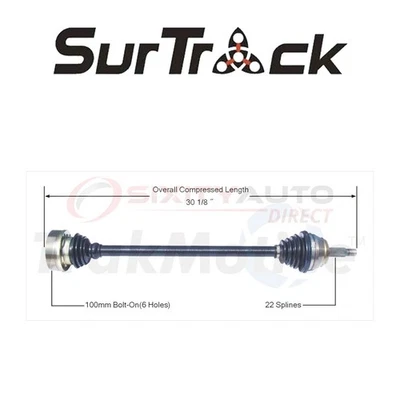 SurTrack CV Axle Shaft for 1990-1991 Volkswagen Corrado 1.8L L4 - Constant no Foto 1 de 4