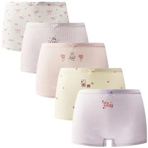 Cotton Boy Shorts for Little Girls - Soft Underwear with Cute Rabbit Design (... - Picture 1 of 9
