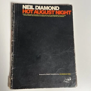 Neil Diamond Hot August Night Songbook. Paperback 1973 Piano/vocals/chords RARE - Picture 1 of 10