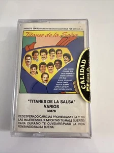 Vintage Titanes de la Salsa Cassette Tape -Various Artists -Guatemala 1990 - Picture 1 of 5