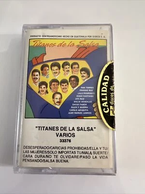Vintage Titanes de la Salsa Cassette Tape -Various Artists -Guatemala 1990 - Image 1 of 4