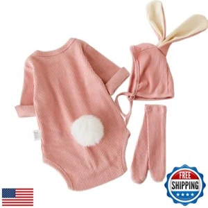 ACEHCEAR Baby Boys Girls Bunny Outfit My First Easter Costumes Infant Newborn - Picture 1 of 5