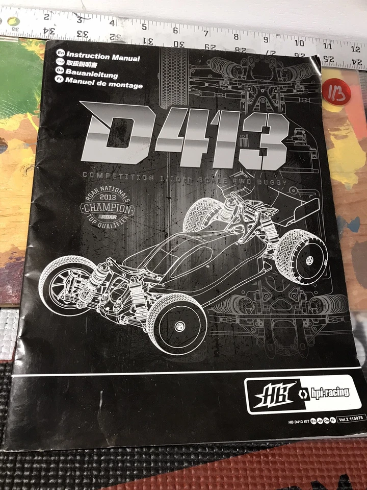 Hpi Racing R413 Buggy Instruction Manual {PreOwned} USA Shipped - Image 1 of 4