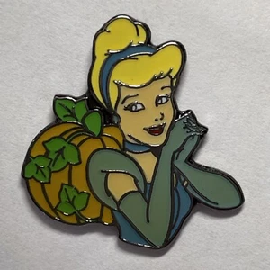 Disney Pin Cinderella With Pumpkin In Blue Dress Hands Up Mini Tiny Pin HKDL - Picture 1 of 1