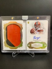 Baker Mayfield 2018 Flawless Rookie RC Patch Auto Autograph Booklet Gold #2/10