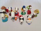 Lot of 10 - 2018 McDonald's Happy Meal Peanuts SNOOPY Toys Cake Toppers #1-10