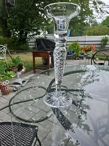THOMAS JAMES CZECH Mouth Blown Crystal Bowl Diamonds Fan Cuts Vintage - Picture 1 of 18