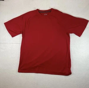 BCG Tru Wick Men's Red Active Short Sleeve Crew Neck Pullover T-shirt Size L - Picture 1 of 11