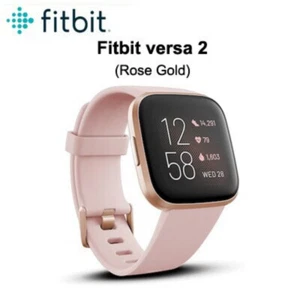 Fitbit Versa 2 Activity Trackers Smartwatch, Copper Rose FB507RGPK - Picture 1 of 3