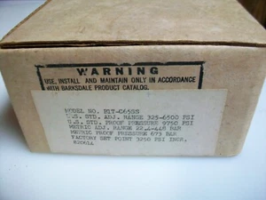 BARKSDALE B1T-C65SS PRESSURE SWITCH NOS - Picture 1 of 4