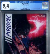 PRIMO:  PSYLOCKE #4 Limited NM 9.4 CGC 2010 X-MEN Marvel movie comics