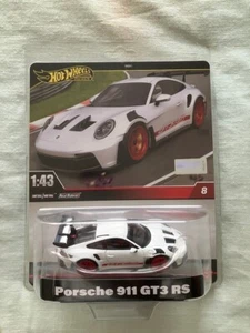Hot Wheels - 2024 1:43 Scale Premium - White Porsche 911 GT3 RS - Picture 1 of 2