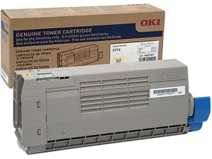 Okidata 46507601 OKI C712 Yellow Toner Cartridge Genuine OEM Brand New - Picture 1 of 1