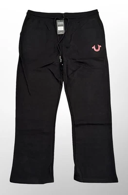 Pantalones deportivos True Religion para hombre 2XL negro azabache superpuestos HS logotipo recto Foto 1 de 4