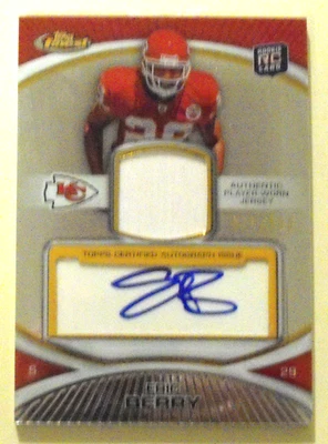 2010 Topps Finest Eric Berry #102 Rookie Kansas City Chiefs Auto Jersey 016/150 - Imagem 1 de 4