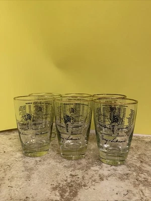 Gafas de barra Indianapolis Motor Speedway 8 oz 1972 1975 1978 de colección dos cada una Foto 1 de 4