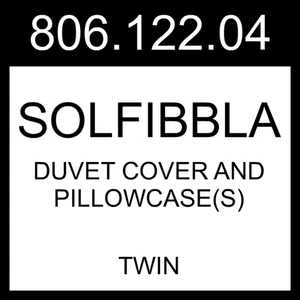 Funda nórdica y funda de almohada IKEA SOLFIBBLA blanca azul/rayas doble 806.122.04 - Imagen 1 de 1