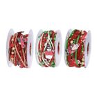 Christmas Ribbon String with Beads 5m Length, Durable and Versatile