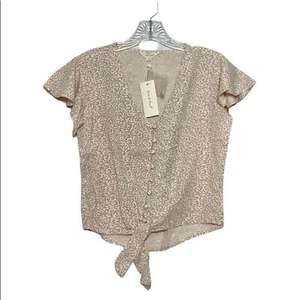 Neu mit Etikett Sim & Sam Damenoberteil Tiermotiv Flatterärmel Größe Small - Bild 1 von 7