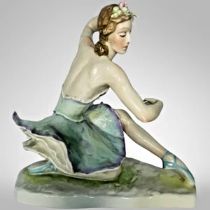 Rosenthal Porzellan Ballerina Gänseblümchen Spione handbemalt/signiert LF Gronau Vintage 1946 - Bild 1 von 23