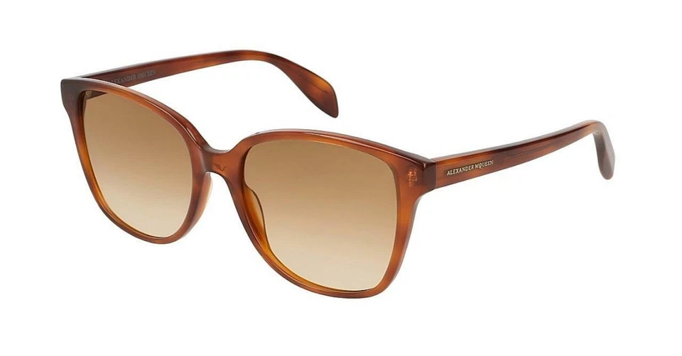 Gafas de sol Alexander McQueen AM0145s 002 Havana marrón degradado 56 mm Foto 1 de 1