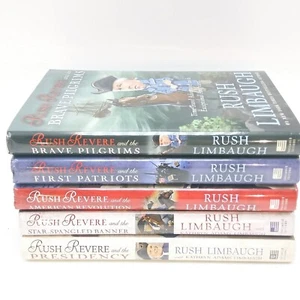 Rush Revere Complete 5 1st Edition History Pilgrims President Patriots HC DJ VG+ - Imagen 1 de 13