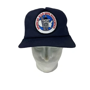 Vintage Hat American Gold Wing Association New Era Patch Mesh Trucker Cap USA - Picture 1 of 6