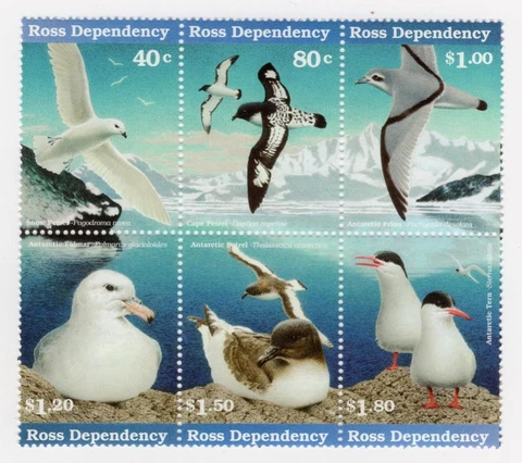 Ross Dependency 1997 Antarctic Bird Set - OG MNH - SC# L48A  (ref# 10805) Cover