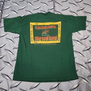 Vtg 90s SEATTLE SUPER SONICS T SHIRT Size M/L 1996 NBA WESTERN CONF CHAMPIONS - Picture 1 of 6