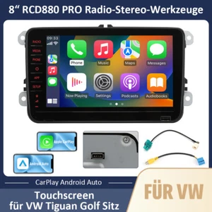 Für VW Golf Tiguan CC Rear USB 8" RCD330 RCD880 187B Radio Carplay Android Auto - Bild 1 von 17
