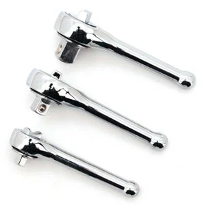 3PC STUBBY PRO RATCHET SET 1/4"DR, 3/8"DR & 1/2" DR - Picture 1 of 1