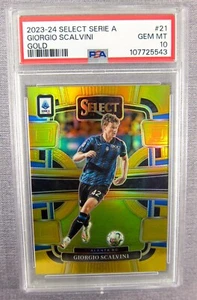 2023-24 Panini Select Serie A Giorgio Scalvini Gold #21 PSA 10 Gem Mint - Picture 1 of 3