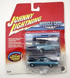 2004 JOHNNY LIGHTNING MUSCLE CARS U.S.A. 1962 Chevy Bel-Air 1:64 Diecast Blue - Picture 1 of 4