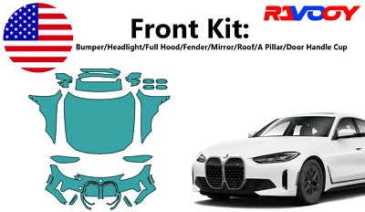 For BMW i4 eDrive Gran Coupe 2022-2024 Front Paint Protection Film PreCut PPF - Image 1 of 4