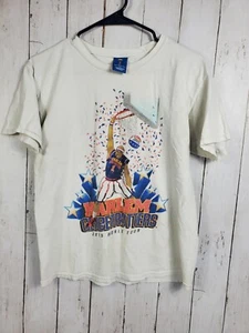 Harlem Globetrotters World Tour Shirt Sz L Large White Basketball Show Game VTG - Picture 1 of 10
