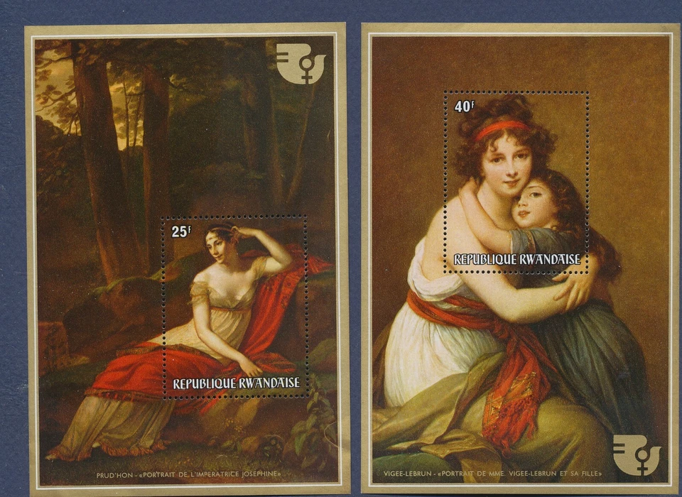 RWANDA - Scott 673 & 674 - MNH S/S - IWY Ano Internacional Feminino - 1975 --b - Imagem 1 de 1