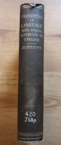 Progress In Language, Jespersen 1894, Scholarly Vintage Philology, X-lib. - Picture 1 of 15