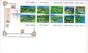 Canada FDC#1059a - Canadian Forts-2 (1985) 10 x 34¢ - Picture 1 of 1