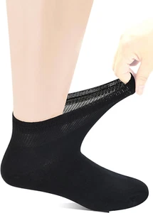 Yomandamor Herren Bambus Diabetiker Knöchelsocken mit nahtloser Zehenpartie und unverbindlichem L - Bild 1 von 11