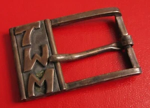 VINTAGE ELLA L. CONE CUSTOM MADE STERLING SILVER TWM BELT BUCKLE XTO NICE !!! - Picture 1 of 2